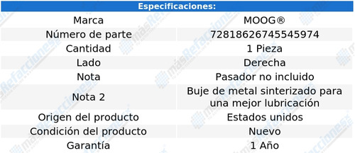 Terminal Ext Derecha P/ Ford F-450 Super Duty 21 Al 22 Moog Foto 3