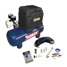 Compresor Aire 8 L 1/2hp Libre Aceite Portátil + Accesorios