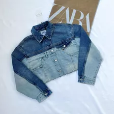 Chamarra Denim Bicolor Zara - Ref. 4365/071