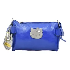 Bolsa De Mano Hello Kitty Imitacion De Piel Azul 78738 Ruz Diseño De La Tela Imitación Piel