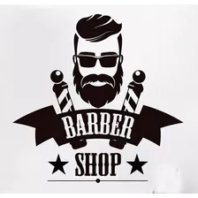 Vinilo Decorativo Adhesivo Barber Shop 42 X 42 Cms