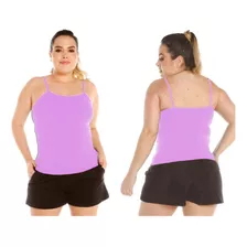 Camiseta Blusa Tiras Talla Grande Dama/algodón Lycrado