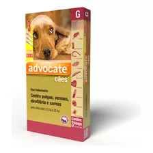 Antipulgas Vermes Sarnas Elanco Advocate 2,5ml Para Caes