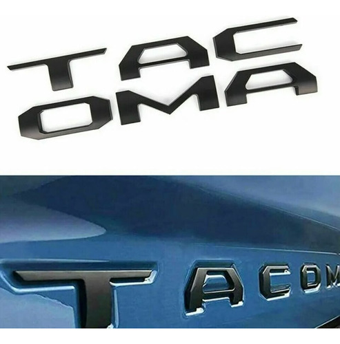 Emblema Tacoma Para Batea / Puerta Trasera / Letras 3d Foto 7
