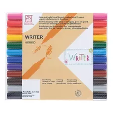 Juego De 12 Colores Writer, 0,5 Mm, 1,2 Mm, Punta Doble, Res