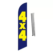 Bandera 4x4 4.2mts # 5391 Con Mástil