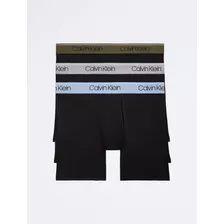 Pack De 3 Bóxers Negros Banda Multicolor Calvin Klein Hombre