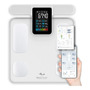 Balança Bioimpedância Corporal Digital Profissional 8 Eletrodos Bodyscan Pro - Relaxmedic Cor Branca Branco