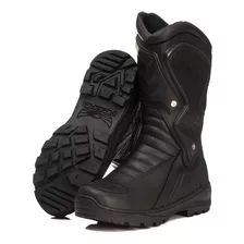 Bota Motociclista Motors Couro Acero Speed Cano Alto Track