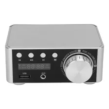 Amplificador Estéreo Silver Mini 5.0 Digital Hifi Class D Am