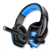 Audífonos Gamer, Hunterspider, V6, Black Y Blue, Microflex