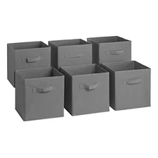 Foldable Storage Cubes - 6 Fabric Baskets For Organizin...