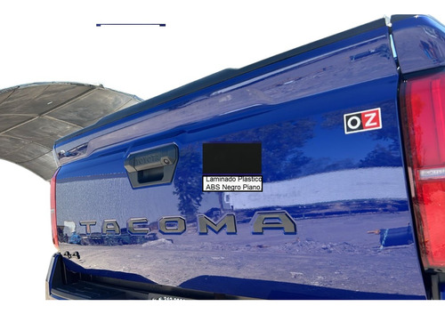Letras Logotipo Tapa Batea (caja) Toyota Tacoma 2024 Negro Foto 2
