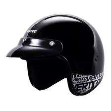 Casco Moto Vertigo Basic Abierto Negro S