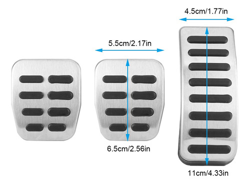 Pedales De Freno De Mano Izquierda,apto Para Skoda 3 Uds Foto 9