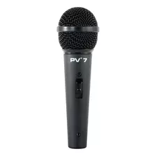 Microfone De Mão Profissional Com Cabo Xlr Peavey Pv-7 Cor Preto