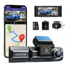 Câmera Azdome M550 3 Câmeras, Gps Wifi Embutido Para Carro