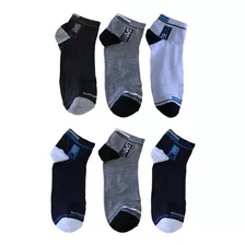 Kit 6 Pares Meia Soquete Cano Curto Varias Cores Masculino