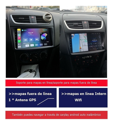 Radio Estereo Android Suzuki Swift 2012-2017 4+32g Carplay Foto 2