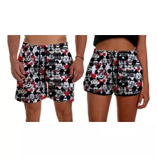 Kit Bermudas Shorts Namorados Casal Sh80