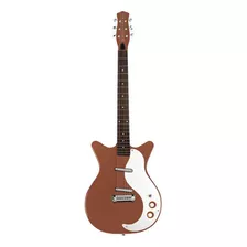 Guitarra Eléctrica Danelectro 1959 Guitars '59m Nos+ Shorthorn De Abeto Copper Poliéster Con Diapasón De Granadillo Brasileño