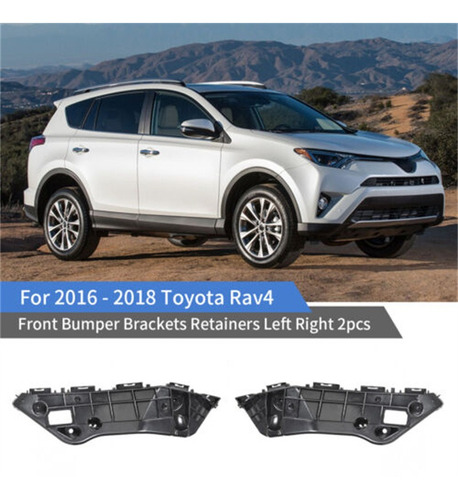 2pcs Toyota Rav4 Soporte De Parachoques Delantero 2016-2018 Foto 2