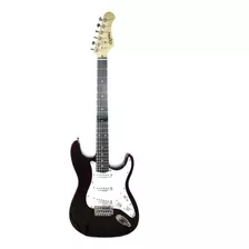 Guitarra Eléctrica Tipo Stratocaster Negra Logan Full 