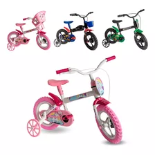 Bicicleta Infantil Com Rodinhas Menino E Menina 