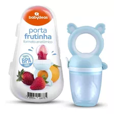 Alimentador Porta Frutinhas Babydeas Azul 6 Meses Silicone