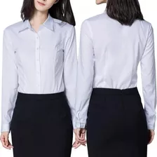 Camisa Formal Blanca Para Hombre Mujer