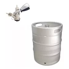 Kit Barril Inox Para Chopp 50 L Com Válvula Extratora Tipo S