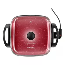 Panela Elétrica Gril Pe-49-rc 1200w Preto/vermelho Mondial Frequência 60 220v