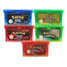 Lote Colección 5 Pokemon Version Español Re-pro Gbc Gba