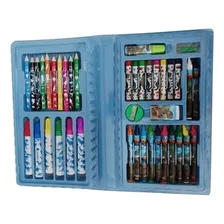 Set De Arte P/ Pintar Dinosaurio Lapices Crayones Marcadores