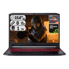 Portátil Gamer Acer Nitro5 Ryzen5 Ram 8gb 1tb Gtx 1650 Ddr5