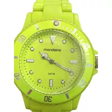 Relógio Mondaine Fluor Summer Collection, Verde Fluorescente
