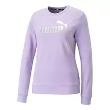 Blusa Moletom Puma Ess+ Metallic Logo Crew Tr Feminino