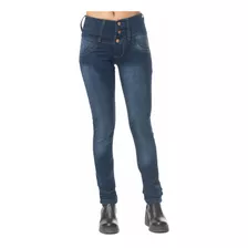 Pantalon Jean Elastizado Dama Cintura Ancha Calce Perfecto