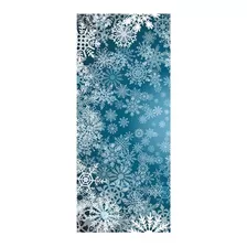 Adesivo Decorativo De Porta - Flocos De Neve - 664mlpt