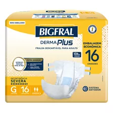Bigfral Derma Plus Econômica - Tamanho G Pacote C/16un