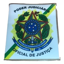 4 Adesivos Oficial De Justiça Para Carro - Frete Grátis