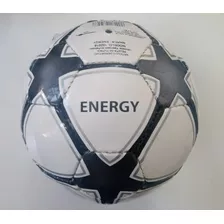 Pelota Futbol N° 5 Energy 102018 Shine Blanco Con Negro Color Negro Con Blanco