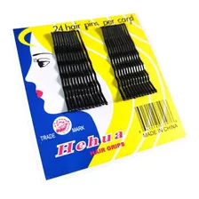 Set De 24 Horquillas De Color Negras Para Sujetar El Cabello