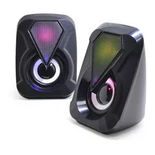 Parlantes Para Pc X2 Con Luz Rgb Usb Auxiliar Yst-1053