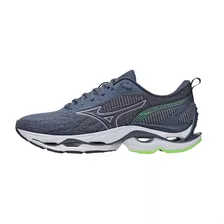 Tênis Masculino Mizuno Wave Stratos Cor Azul - Adulto 42 Br