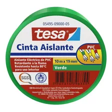 Cinta Aislante 10mx19mm Verde