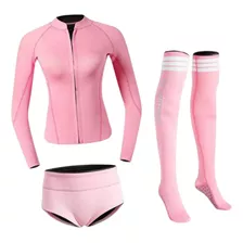 Traje De Neopreno De 2 Mm Para Mujer Traje De Talla S Rosa