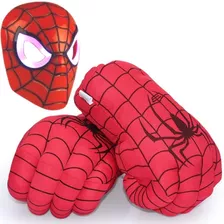 Puño 2 Guantes Gigante Spiderman El Hombre Araña Mascara Led