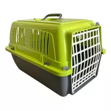 Transportadora Perro Gato Conejo Mascota 43.5x29x28cm Color Verde