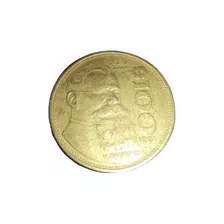 Moneda 100 Pesos Mexicanos Venustiano Carranza 1991